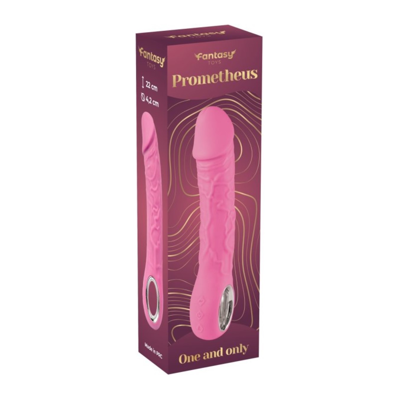 Prometheus – Realističan silikonski vibrator sa funkcijom zagrevanja FT001104
